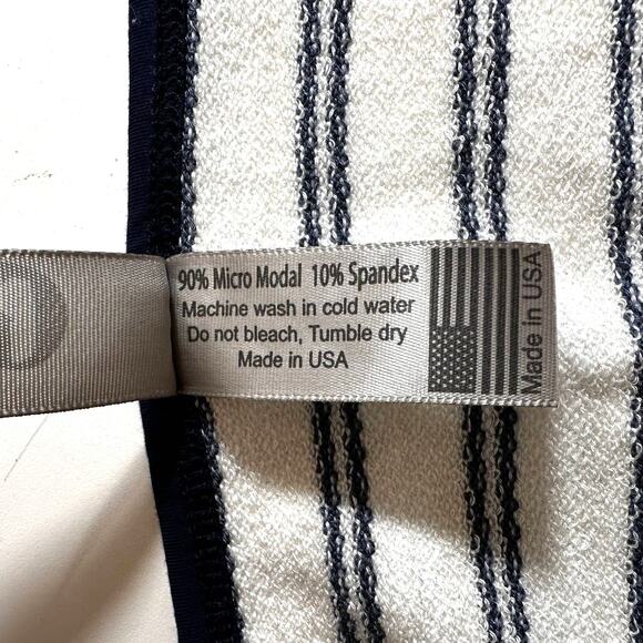 Go Couture New Striped Boat Neck Long Sleeve Sweater Maxi Dress White Navy S USA - Picture 10 of 10